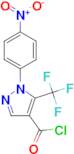 1-(4-Nitrophenyl)-5-(trifluoromethyl)pyrazole-4-carbonyl chloride