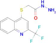 2-[2-(Trifluoromethyl)quinol-4-ylthio]acetic acid hydrazide