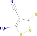 5-Amino-3-thioxo-3H-(1,2)dithiole-4-carbonitrile