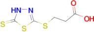 3-(5-Mercapto-1,3,4-thiadiazol-2-ylthio)propionic acid
