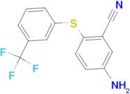 5-Amino-2-{[3-(trifluoromethyl)phenyl]sulfanyl}benzonitrile