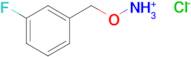 1-[(Ammoniooxy)methyl]-3-fluorobenzene chloride