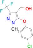 [5-(4-Chlorophenoxy)-1-methyl-3-(trifluoromethyl)-1H-pyrazol-4-yl]methanol