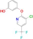 3-{[3-Chloro-5-(trifluoromethyl)-2-pyridinyl]oxy}phenol