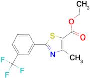 Ethyl 4-methyl-2-[3-(trifluoromethyl)phenyl]-1,3-thiazole-5-carboxylate