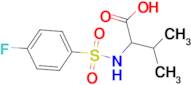 2-{[(4-Fluorophenyl)sulfonyl]amino}-3-methylbutanoic acid