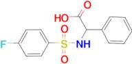 2-{[(4-Fluorophenyl)sulfonyl]amino}-2-phenylacetic acid