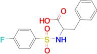 2-{[(4-Fluorophenyl)sulfonyl]amino}-3-phenylpropanoic acid