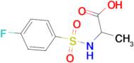 2-{[(4-Fluorophenyl)sulfonyl]amino}propanoic acid