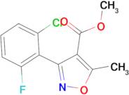 Methyl 3-(2-chloro-6-fluorophenyl)-5-methyl-4-isoxazolecarboxylate