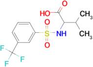 3-Methyl-2-({[3-trifluoromethyl)phenyl]sulfonyl}amino)butanoic acid