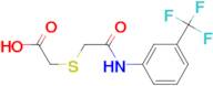 2-({2-Oxo-2-[3-(trifluoromethyl)anilino]ethyl}sulfanyl)acetic acid