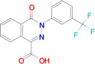 4-Oxo-3-[3-(trifluoromethyl)phenyl]-3,4-dihydro-1-phthalazinecarboxylic acid