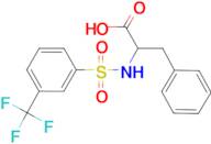 3-Phenyl-2-({[3-(trifluoromethyl)phenyl]sulfonyl}amino)propanoic acid