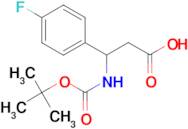 3-[(tert-Butoxycarbonyl)amino]-3-(4-fluorophenyl)propanoic acid