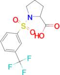 1-{[3-(Trifluoromethyl)phenyl]sulfonyl}-2-pyrrolidinecarboxylic acid