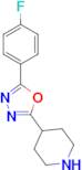 4-[5-(4-Fluorophenyl)-1,3,4-oxadiazol-2-yl]piperidine