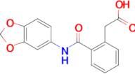 2-[2-(Benzo[d][1,3]dioxol-5-ylcarbamoyl)phenyl]acetic acid