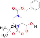 N-1-Boc-N-4-Cbz-2-Piperazine carboxylic acid