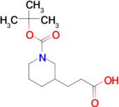1-Boc-Piperidin-3-ylpropionic acid