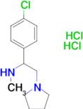 1-(4-Chlorophenyl)-N-methyl-2-(pyrrolidin-1-yl)ethan-1-amine dihydrochloride