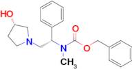 (2'S,3S)-[2-(3-Hydroxy-pyrrolidin-1-yl)-1-phenyl-ethyl]-methyl-carbamic acid benzyl ester