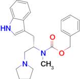 (S)-1-Pyrrolidin-2-(1'-H-indol-3'ylmethyl)-2-(N-Cbz-N-methyl)amino-ethane