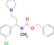 1-Pyrrolidin-3-(3'-chlorophenyl)-3-(N-Cbz-N-methyl)amino-propane