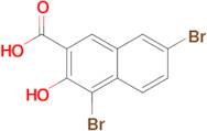 1,6-Dibromo-2-hydroxynaphthalene-3-carboxylic acid