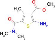 2-Amino-5-dimethylcarbamoyl-4-methyl-thiophene-3-carboxylic acid methyl ester