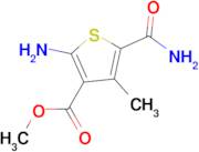 2-Amino-5-carbamoyl-4-methyl-thiophene-3-carboxylic acid methyl ester