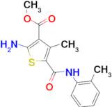 2-Amino-4-methyl-5-o-tolylcarbamoylthiophene-3-carboxylic acid methyl ester