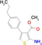 2-Amino-4-(4-propylphenyl)thiophene-3-carboxylic acid methyl ester