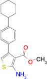 2-Amino-4-(4-cyclohexyl-phenyl)-thiophene-3-carboxylic acid methyl ester