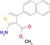 2-Amino-4-naphthalen-2-yl-thiophene-3-carboxylic acid methyl ester