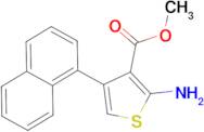 2-Amino-4-naphthalen-1-yl-thiophene-3-carboxylic acid methyl ester