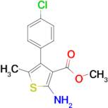 2-Amino-4-(4-chlorophenyl)-5-methyl-thiophene-3-carboxylic acid methyl ester