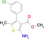 2-Amino-4-(3-chlorophenyl)-5-methyl-thiophene-3-carboxylic acid methyl ester