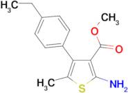 2-Amino-4-(4-ethylphenyl)-5-methylthiophene-3-carboxylic acid methyl ester