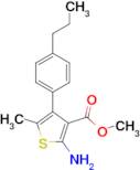 2-Amino-5-methyl-4-(4-propylphenyl)thiophene-3-carboxylic acid methyl ester