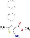 2-Amino-4-(4-cyclohexyl-phenyl)-5-methyl-thiophene-3-carboxylic acid methyl ester