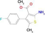 2-Amino-4-(4-fluoro-phenyl)-5-methyl-thiophene-3-carboxylic acid methyl ester