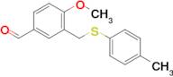 4-Methoxy-3-p-tolylsulfanylmethylbenzaldehyde