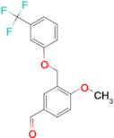 4-Methoxy-3-{[3-(trifluoromethyl)phenoxy]methyl}benzaldehyde