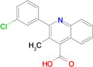 2-(3-Chloro-phenyl)-3-methylquinoline-4-carboxylic acid