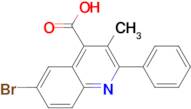 6-Bromo-3-methyl-2-phenylquinoline-4-carboxylic acid