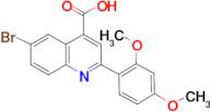 6-Bromo-2-(2,4-dimethoxyphenyl)quinoline-4-carboxylic acid