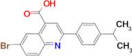 6-Bromo-2-(4-isopropyl-phenyl)-quinoline-4-carboxylic acid