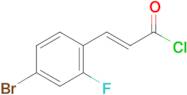 (E)-3-(4-Bromo-2-fluorophenyl)acryloyl chloride