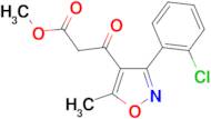 3-[3-(2-Chlorophenyl)-5-methylisoxazol-4-yl]-3-oxopropionic acid methyl ester